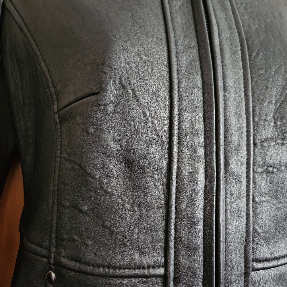 Style & Co Leather Jacket - Picture 4 of 11